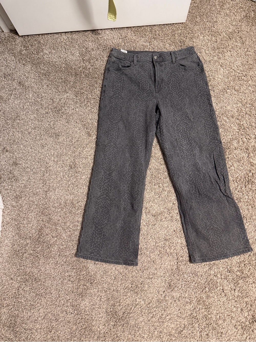 American Eagle Outfitters Charcoal Washed Straight Pants